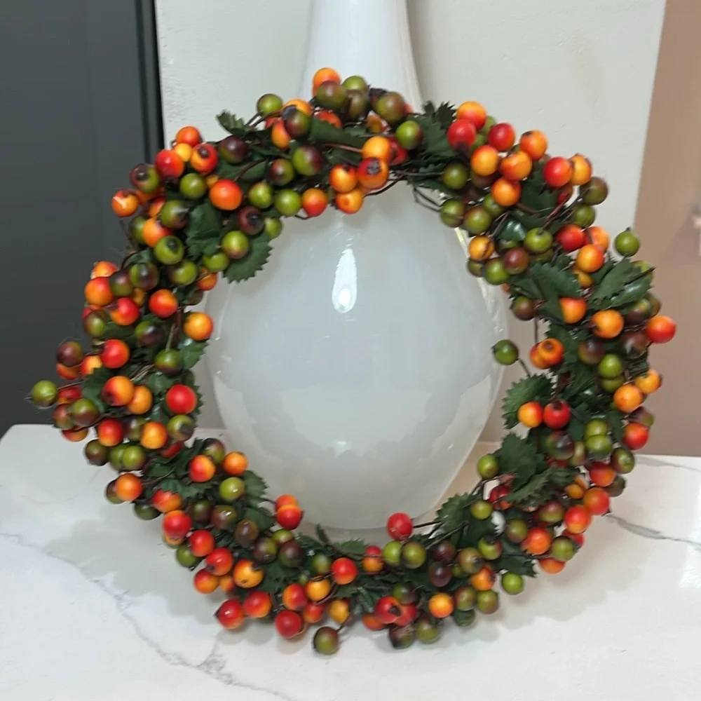Shades of Fall Autumn Berry Wreaths Set of 3